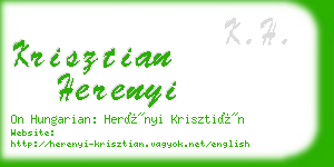 krisztian herenyi business card